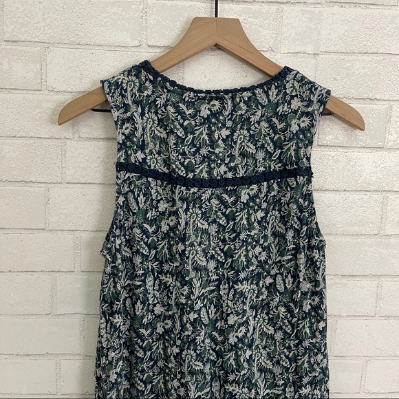LAST CHANCE ✨ LUCKY BRAND Blue & Green Paisley Sleeveless Top - Picture 7 of 10